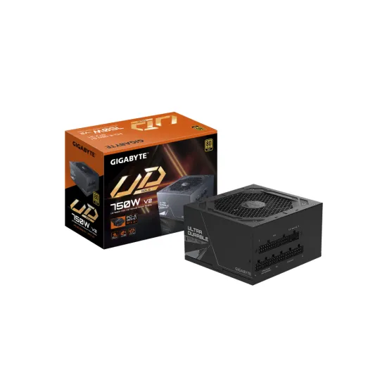 GIGABYTE GP-UD750GM PG5 V2 750W 80 PLUS Gold, ATX 3.1, PCIe Gen 5.1, 120mm (HYB) fan, Fully modular