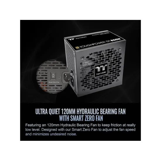 THERMALTAKE PSU Toughpower GT 850W 80 PLUS GOLD, ATX 3.1, fully modular, PCIe 12V-2x6 (12+4 pin)