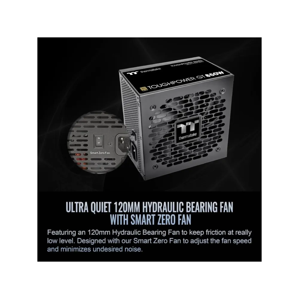 THERMALTAKE PSU Toughpower GT 850W 80 PLUS GOLD, ATX 3.1, fully modular, PCIe 12V-2x6 (12+4 pin)