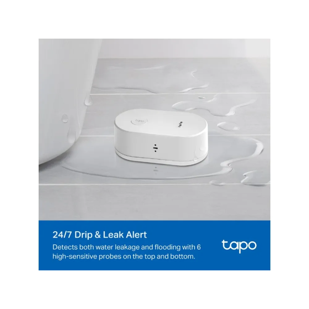 TP-LINK TAPO T300 Smart Water Leak Sensor, Drip & Leak Alert, Instant App Notification, IP67