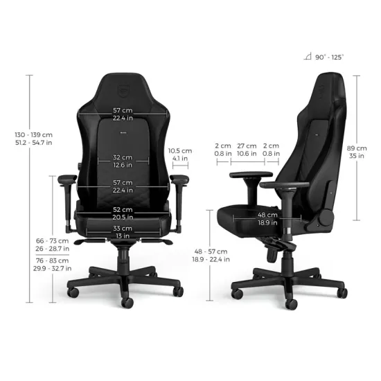 HERO Gaming stolica crna