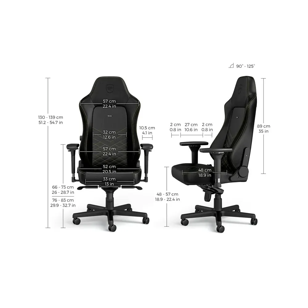 HERO Gaming stolica crno-zlatna