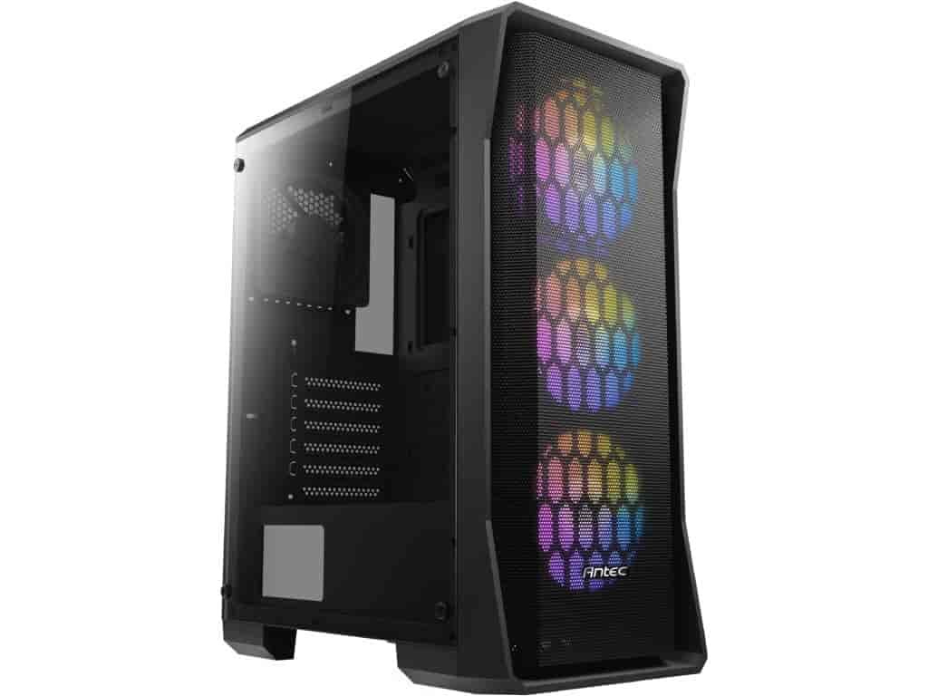 ANTEC NX360 Black Mid-Tower ATX Gaming Case, 3120mm ARGB, 1120mm rear, 290mm GPU lenght, USB 3.0