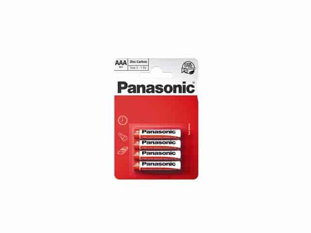 PANASONIC baterije R03RZ/4BP - 4× AAA Zinc Carbon