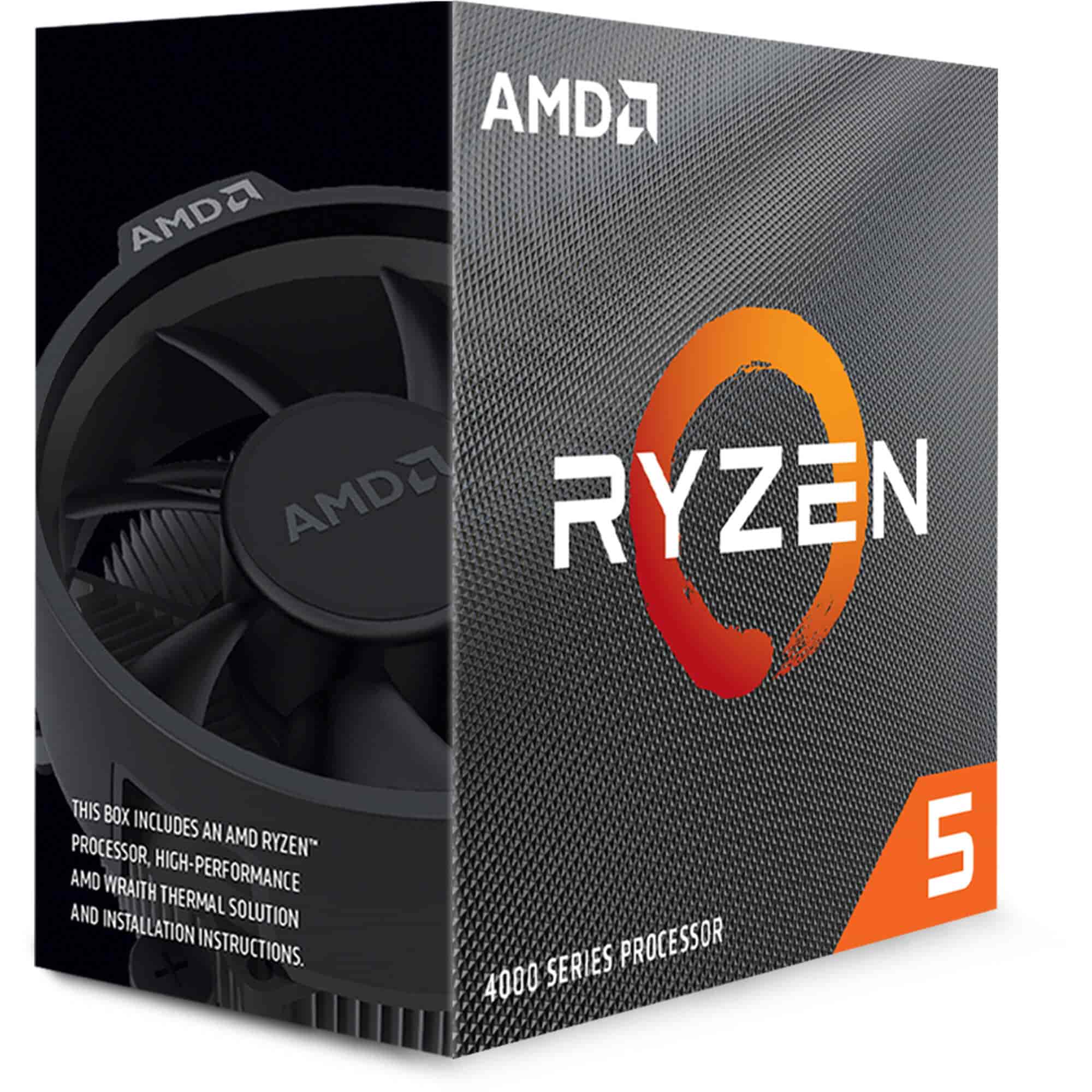 AMD Ryzen 5 4500, 3.6GHz/4.1GHz Max, 6C/12T, Box, AM4, 8MB L3 cache, Wraith Stealth, 65W