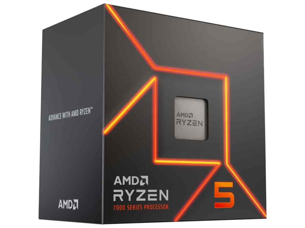 AMD Ryzen 5 7600, 3.8GHz/5.1GHz Max, 6C/12T, Socket AM5, 32MB L3 cache, AMD Wraith Stealth