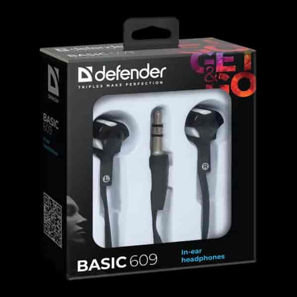 Slušalice Basic 609 in-ear, black+white
