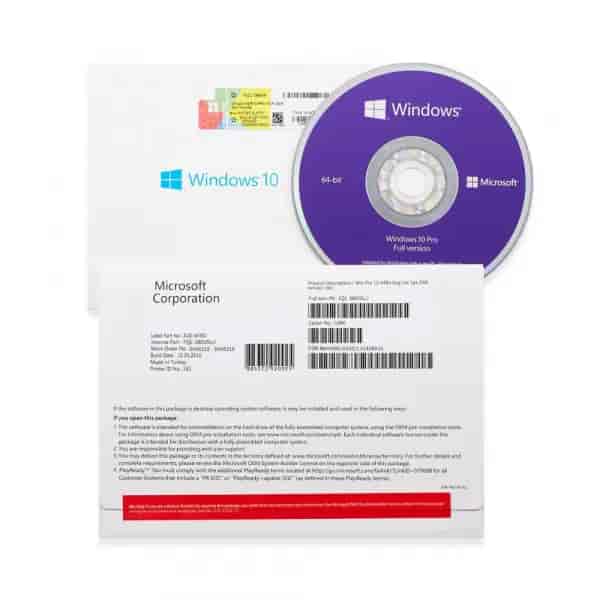 Windows 10 Pro 64bit English 1pk DSP OEI DVD