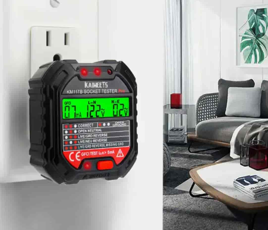 LCD digitalni tester utičnica