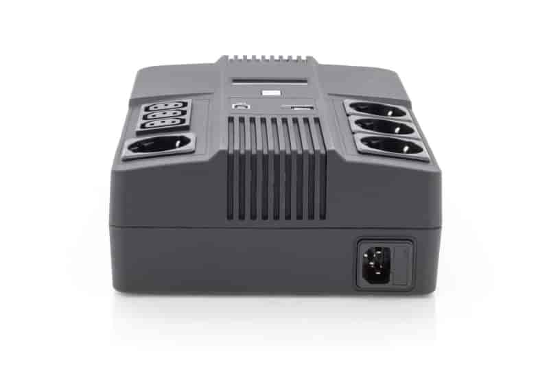UPS All-in-One 600VA/360W, LED 12V/7Ah x1, 4x CEE 7/7,3x IEC C13, USB, RJ45