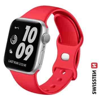 Silicone band for Apple watch, red (42, 44, 45, 49) mm