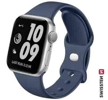 Silicone band for Apple watch, navy (42, 44, 45, 49) mm