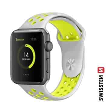 Nylon band for Apple watch, shiny green (42, 44, 45, 49) mm