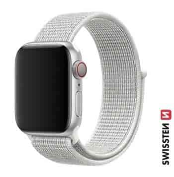 Nylon band for Apple watch, white (42, 44, 45, 49) mm