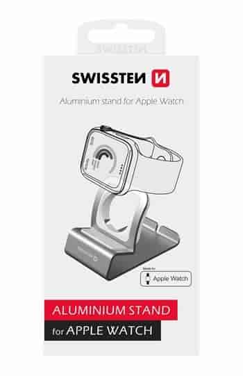 Aluminium stand for Apple watch, silver