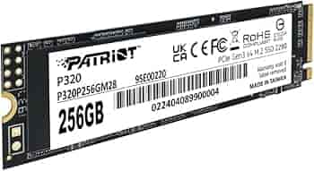 SSD 256GB M.2 NVMe PCIe P320 (r/w: 2200/1200 MBs)