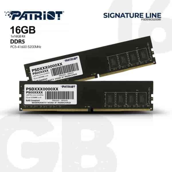RAM 16GB 5200MTs DDR5 Signature Line