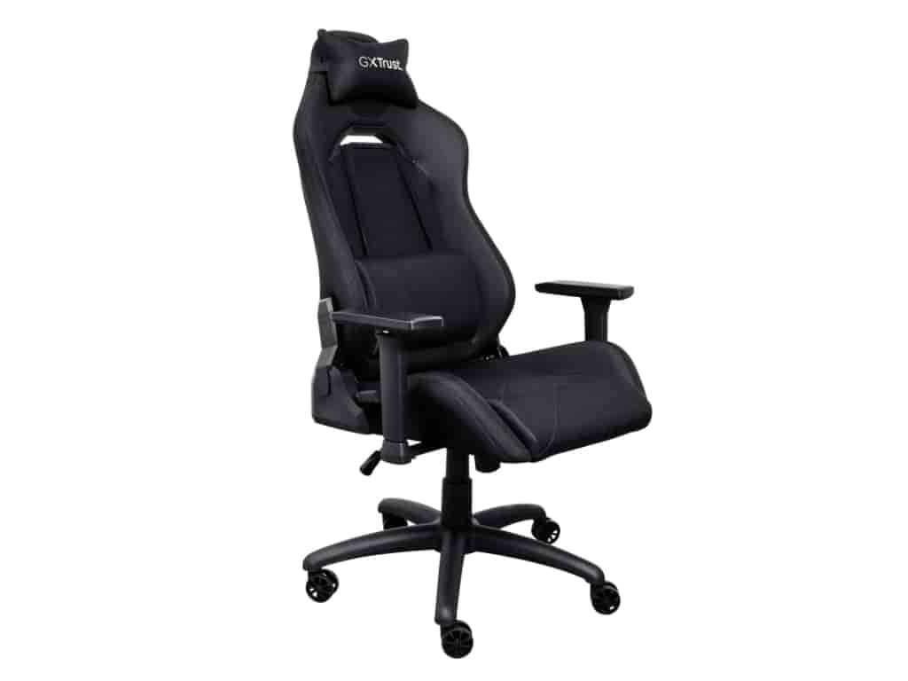 TRUST GXT 714 RUYA Comfortable Gaming Chair, Gas lift class 4, Max. weight 150 kg, Black