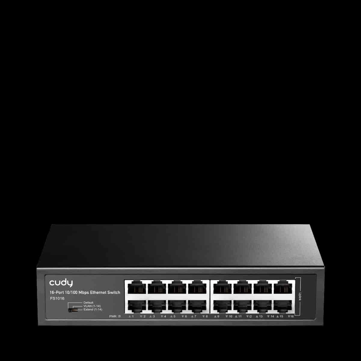 CUDY Switch FS1016 16-Port 10/100 Metal Rackmount