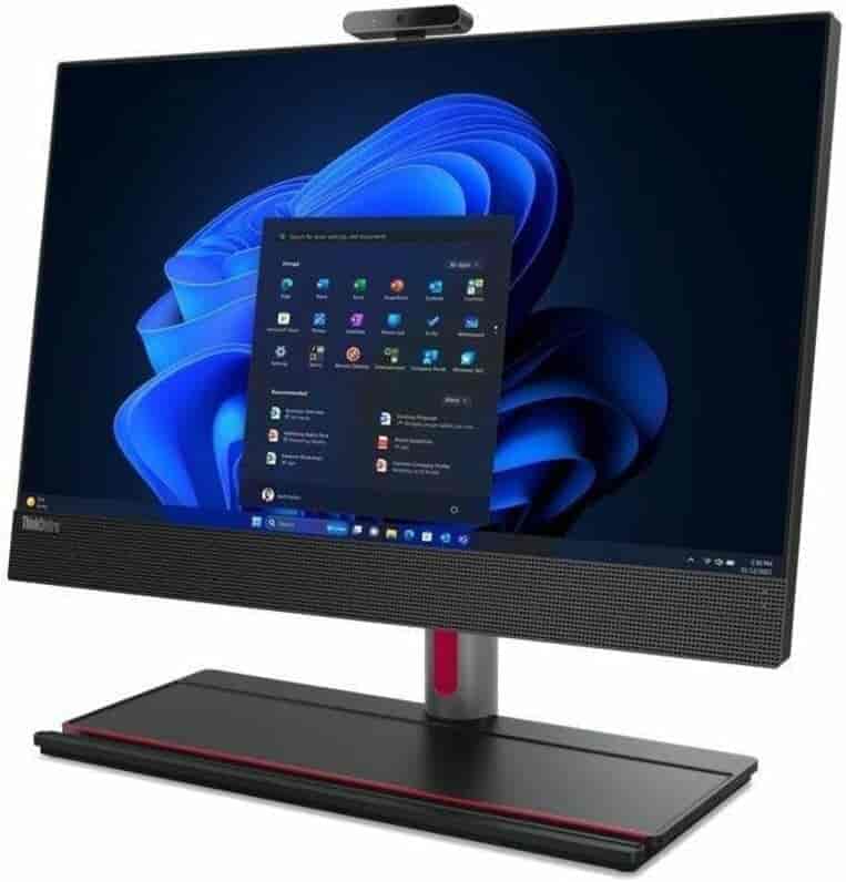 Lenovo AiO ThinkCentre M90a Gen 5 All in One 23.8“ FullHD Multitouch, 16:9, IPS, Anti-Glare, 250 niti, Intel Core i3-14100, 8GB DDR5, SSD 256GB M.2 2280 PCIe Gen4, Lenovo UltraFlex V Stand, Lenovo tastatura i miš