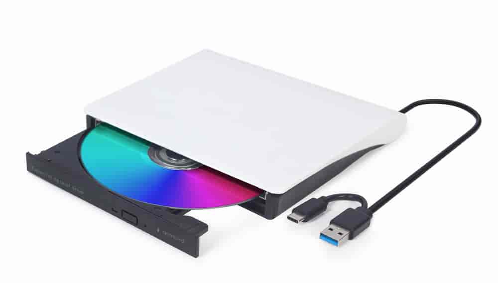 Gembird External DVDRW USB 3.1, USB Type C, White