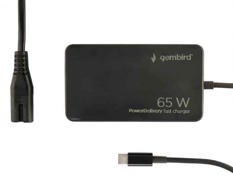 Gembird Punjac USB-C NPA-AC-PDQC65-01 - 65W