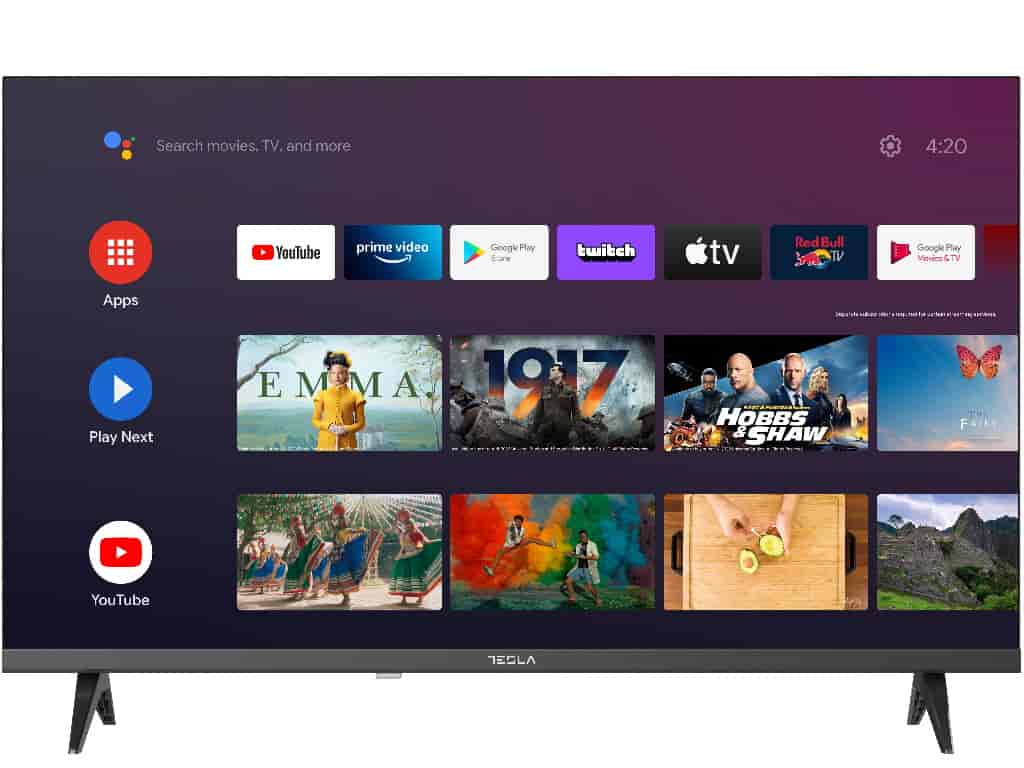 Tesla 32E635BHS LED TV 32" HD ready, Android 11 smart TV, HDMI x 3, USB x 2, DVB-T2/C/S2