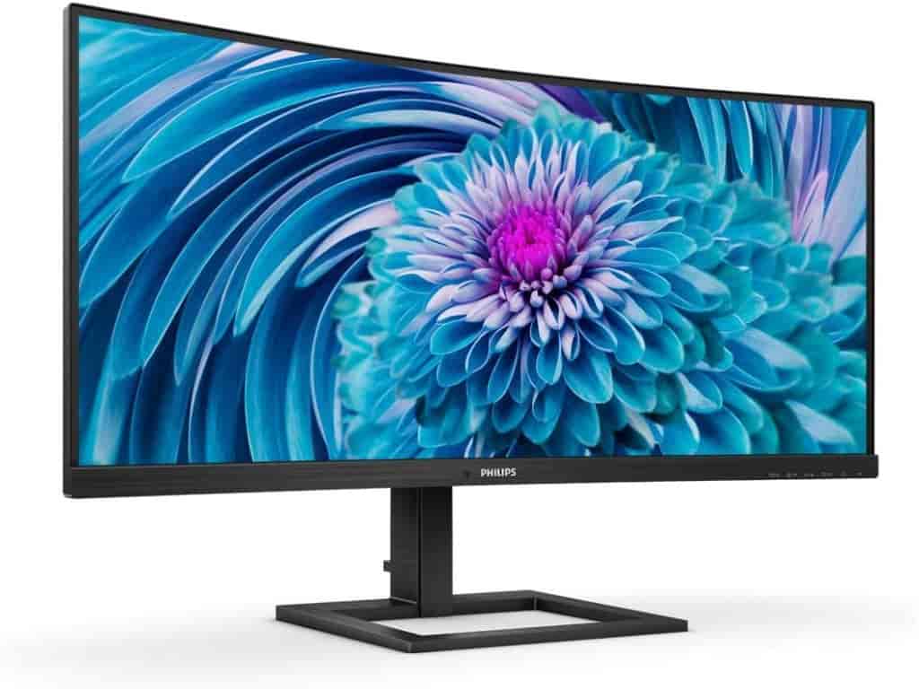 PHILIPS LED Curved Monitor 346E2CUAE, 34&#34, WQHD 3440 x 1440, 100Hz,1ms, HDMI/DP, USB Hub,USB-C, HAS