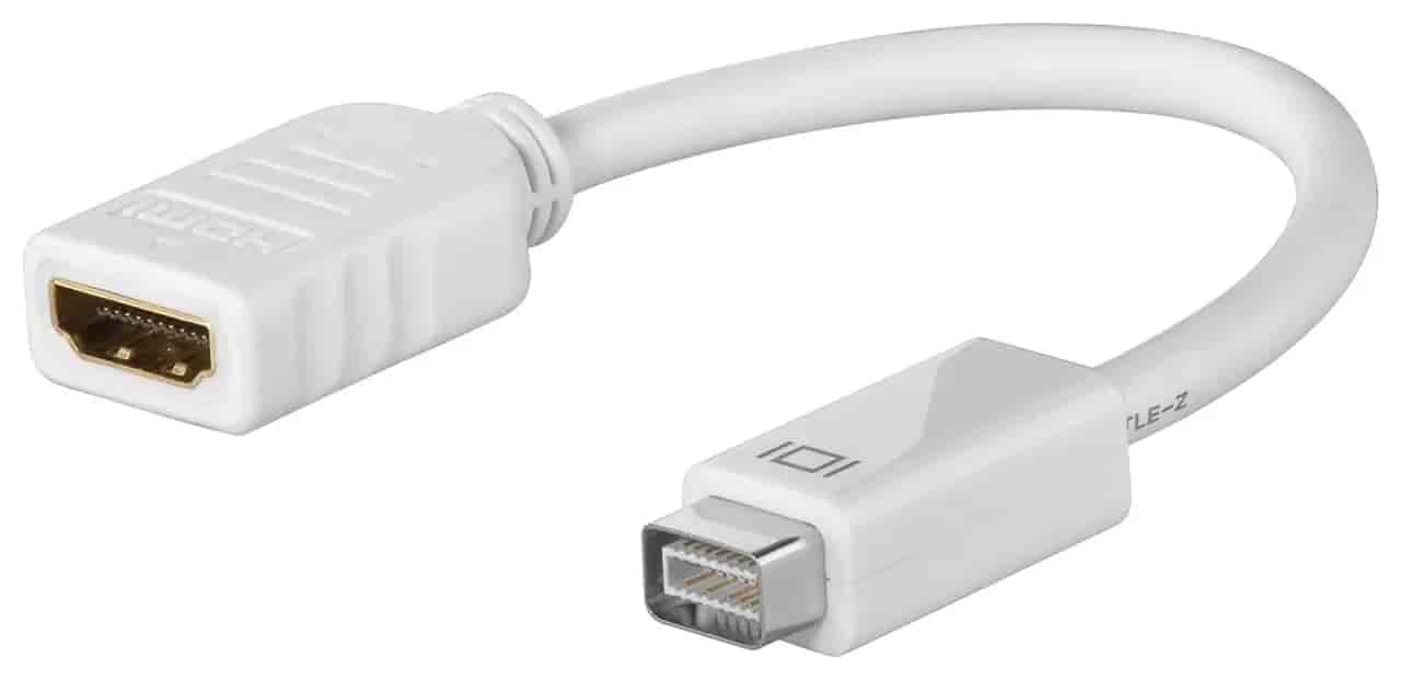 Goobay Mini DVI na HDMI zenski, 0.1m