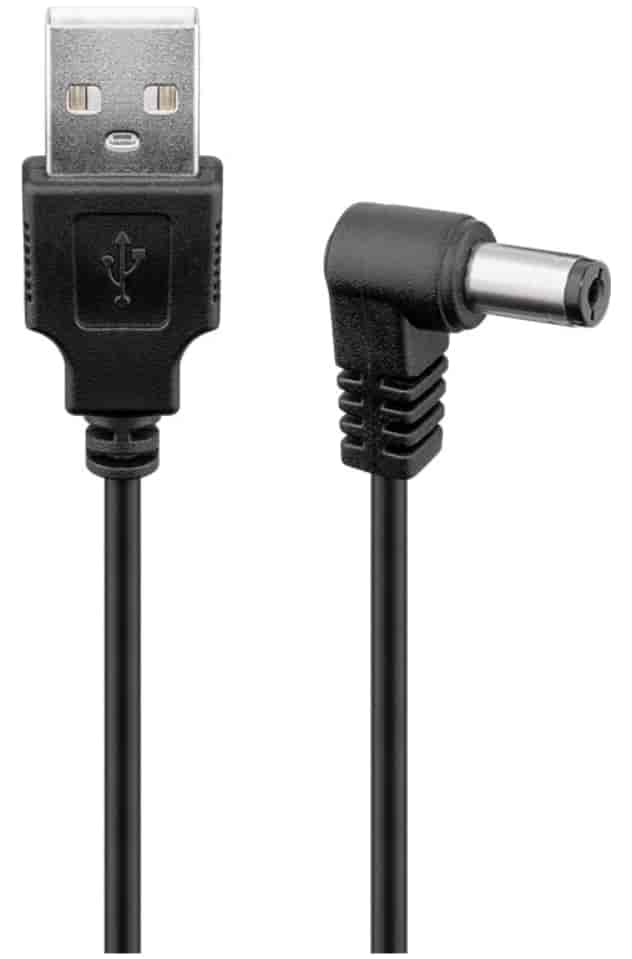 USB na DC kabl 5,5 x 2,1 mm, 0,5 m, Goobay