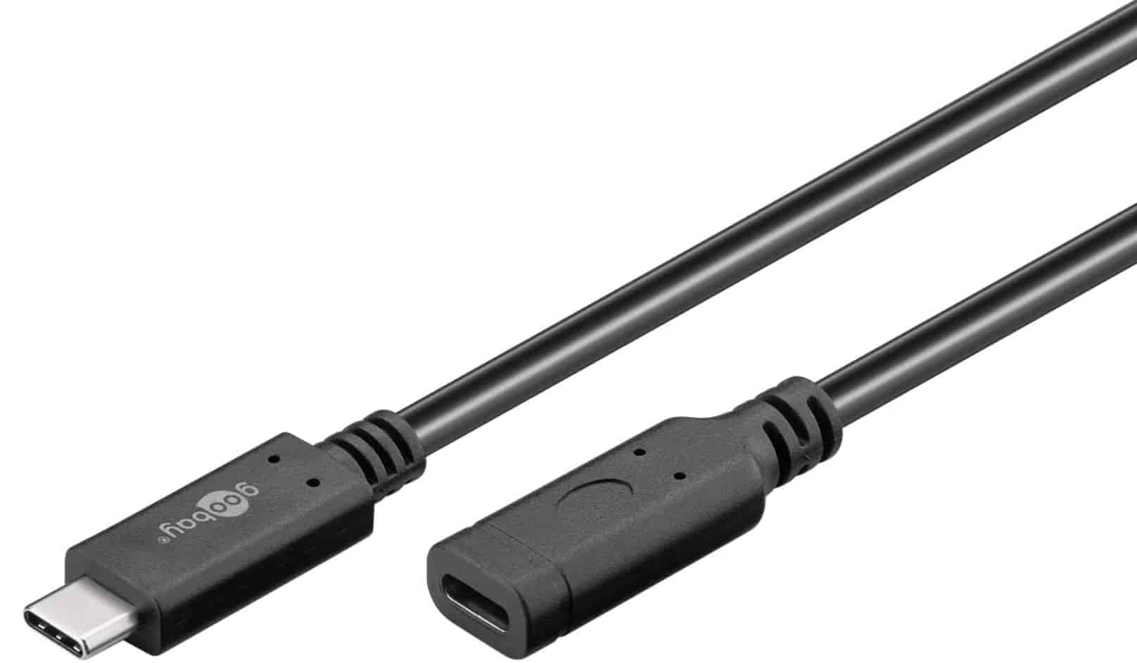 USB-C produžni kabl USB 3.2 Generacija 2, 1 m, crni