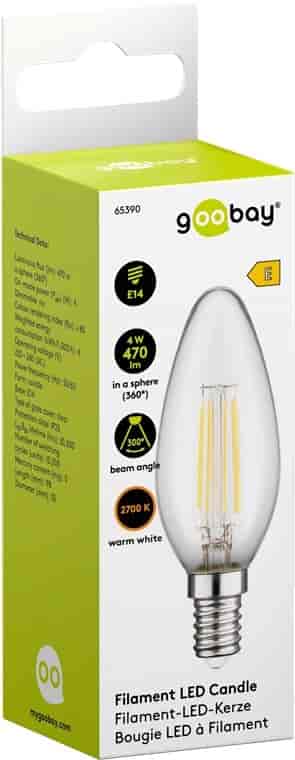Filamentna LED sijalica, 4 W, Goobay