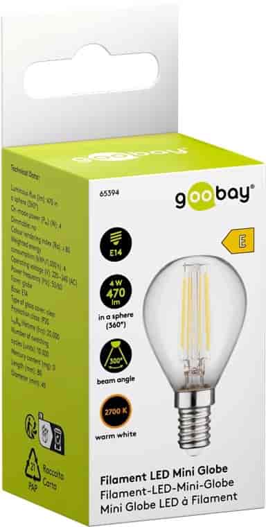 LED mini globus sa filamentom, 4 W, Goobay