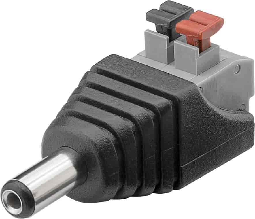 Terminalni blok 2-pinski > DC muški (5,50 x 2,10 mm), Goobay