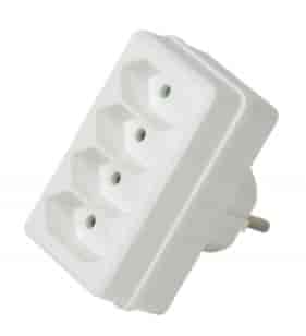 Adapter za utičnicu, 4 šuko, LogiLink