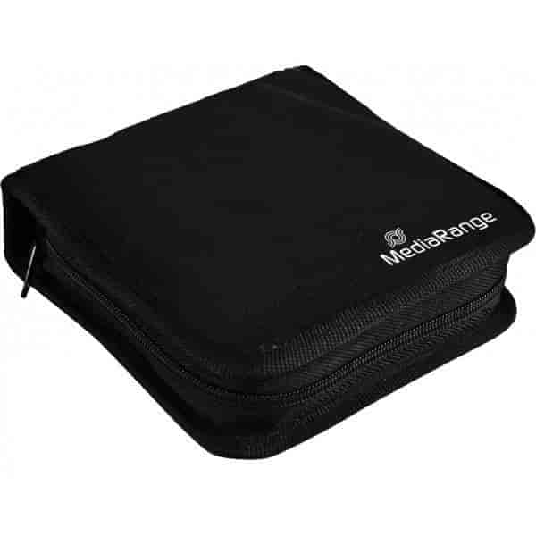 Mediarange torbica za 24 CD/DVD, crna