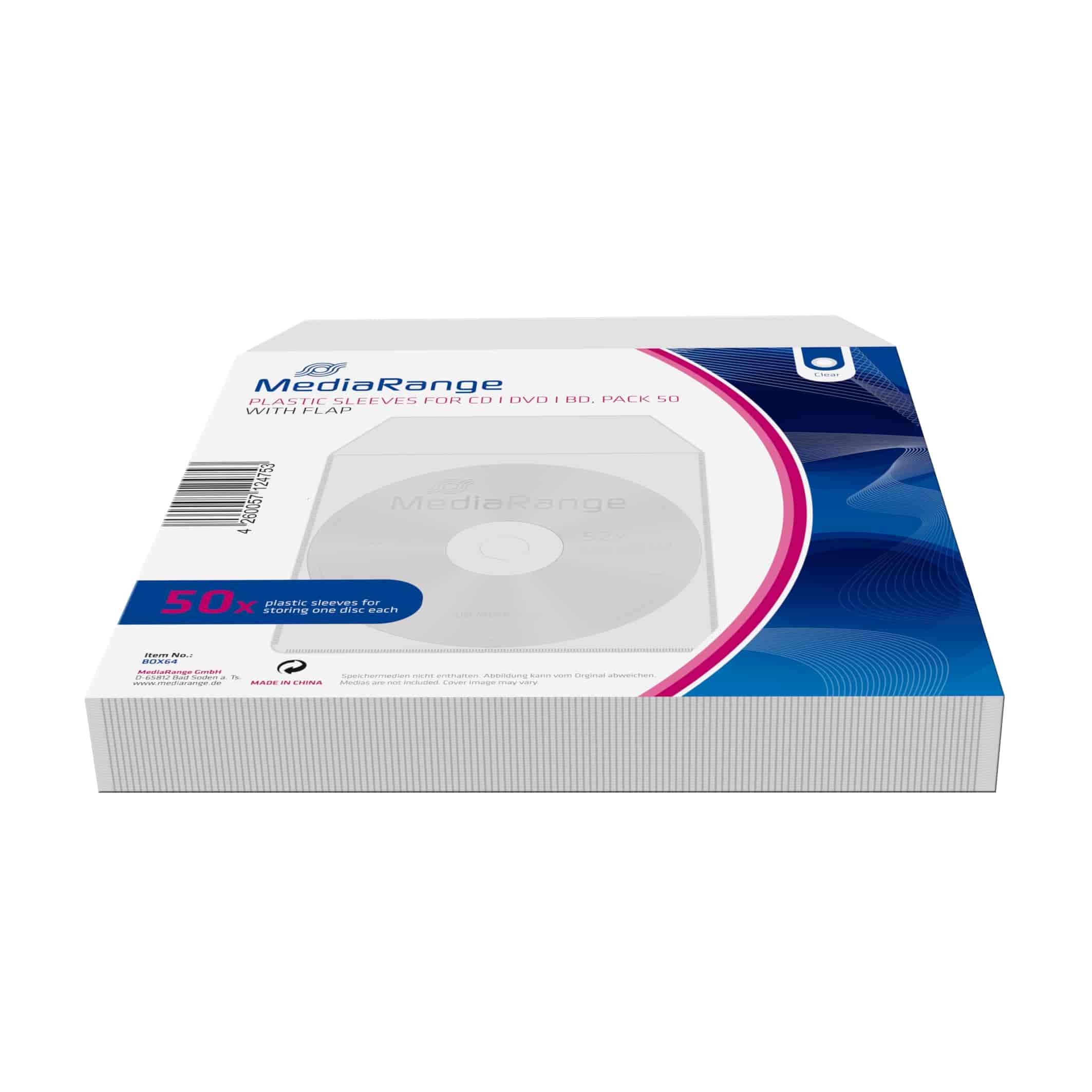 MediaRange najlonske CD/DVD kesice 50/1 BOX64