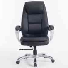 Office stolica MANAGER, materijal poliamidna vlakna i PU Leather, čvrsta baza za stabilnost, boja black, dimenzije 68x71x111-119cm, najveća dozvoljena masa 130kg