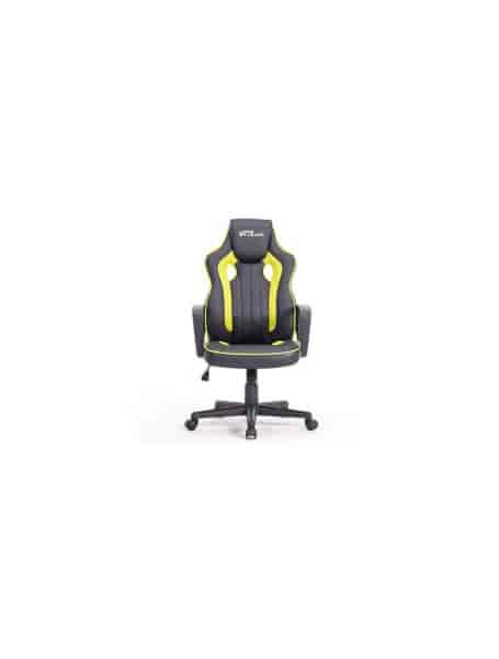 Gaming stolica TACTIC, materijal poliamidna vlakna i PU Leather, multifunkcijski mehanizam za ugodno sjedenje, čvrsta baza za stabilnost, boja Black/yellow, maksimalno opterećenje 130kg, dimenzije 68.5x73x113-123cm