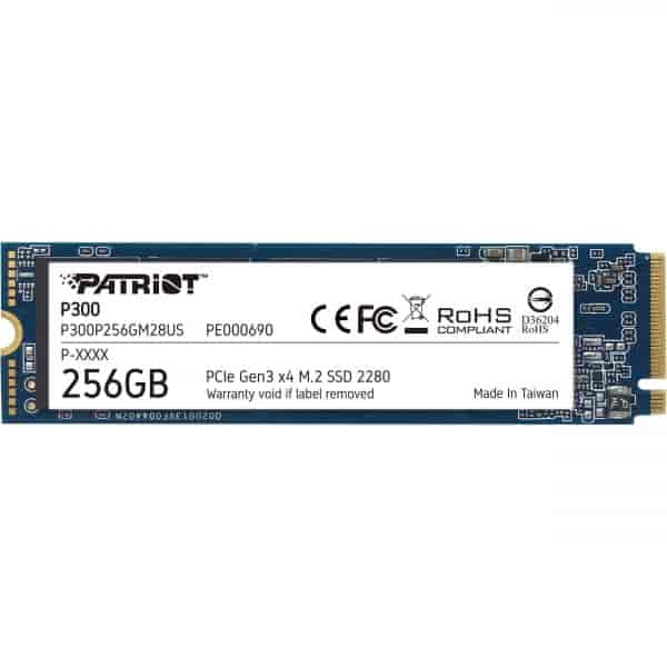 SSD 256GB M.2 NVMe PCIe P300 (r/w: 1700/1100 MBs)