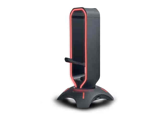 3u1 RGB držač za slušalice + bungee + USB hub, Rampage RM-H66 GUARD