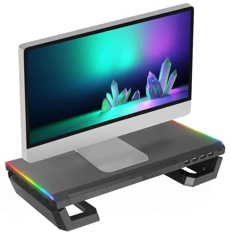 Postolje za monitor sa USB hubom, Everest ST1 BLACK