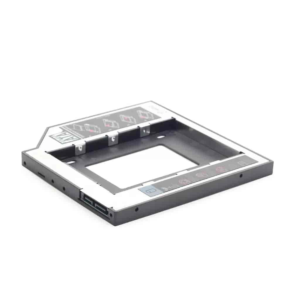 Slim mounting frame for 2.5&#39;&#39; drive to 5.25&#39;&#39; bay, for drive up to 9.5 mm