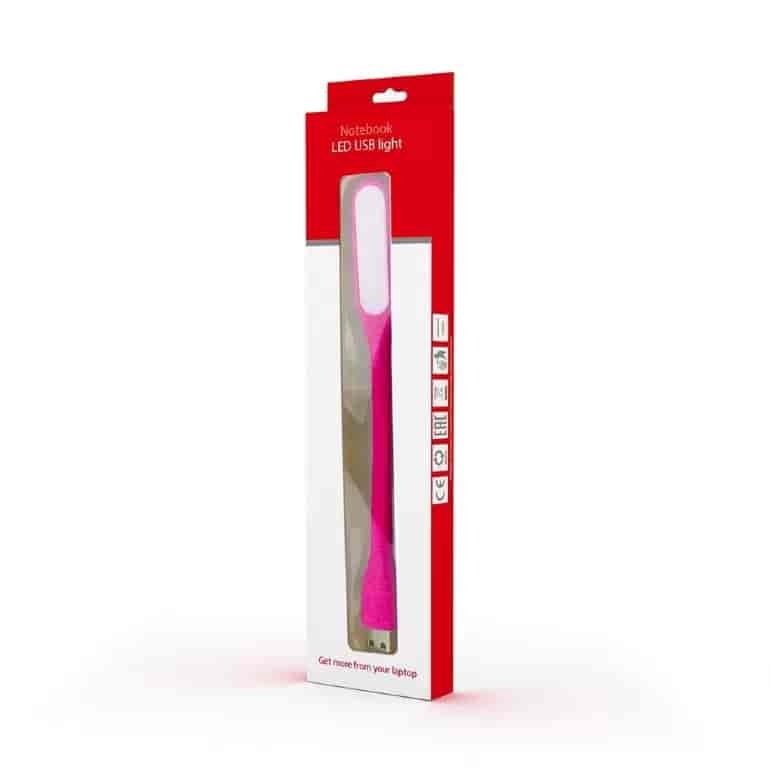 Notebook LED USB light, pink color