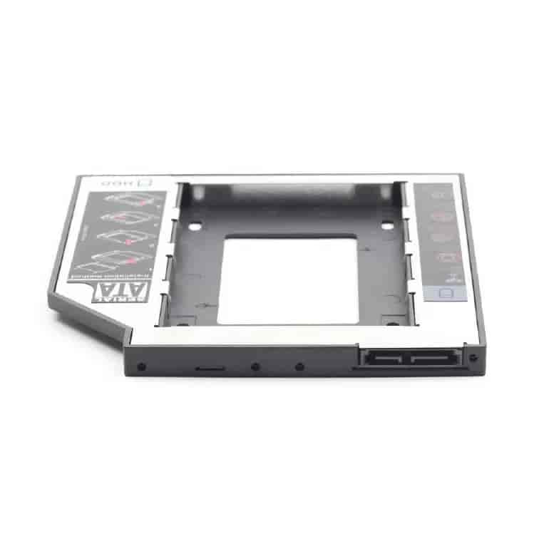 Slim mounting frame for 2.5"" drive to 5.25"" bay, for drive up to 12.7 mm