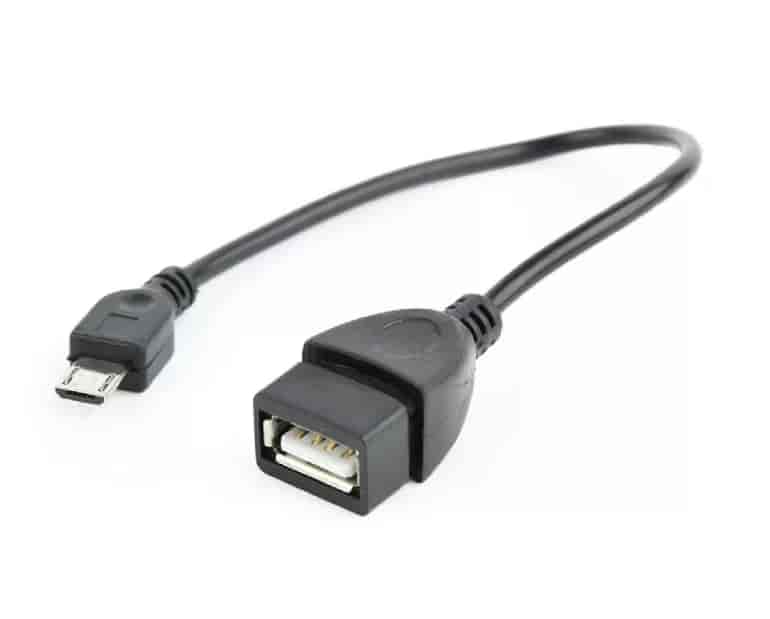 USB OTG AF to Micro BM cable, 0.15 m, blister