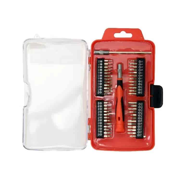 Precision screwdriver bit set, 50 pcs
