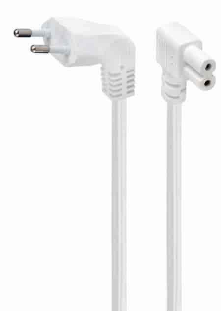 Kabl za napajanje (C7) sa ugaonim konektorima 2.5m, white