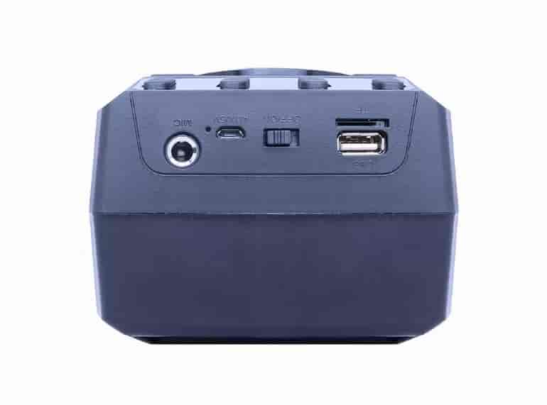 SPK-BT-13 Gembird Portable Bluetooth karaoke speaker 2x5W, USB, SD, 3,5mm, MIC 6,35mm, LED, crni