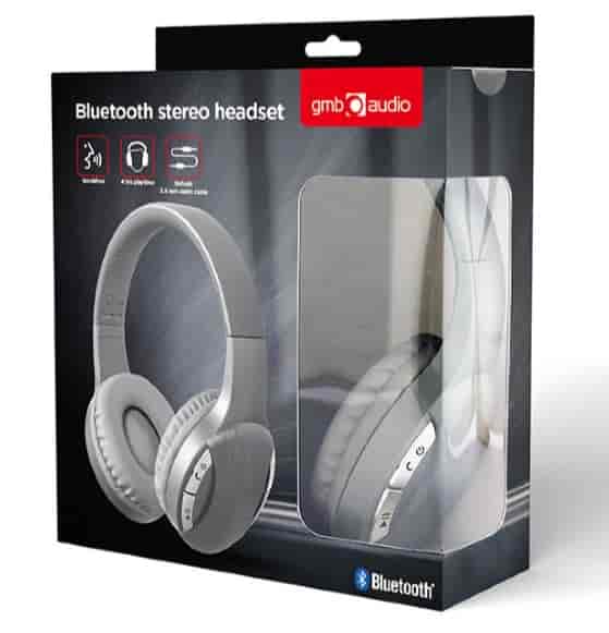 Bluetooth stereo slušalice, silver, BTHS-01-SV